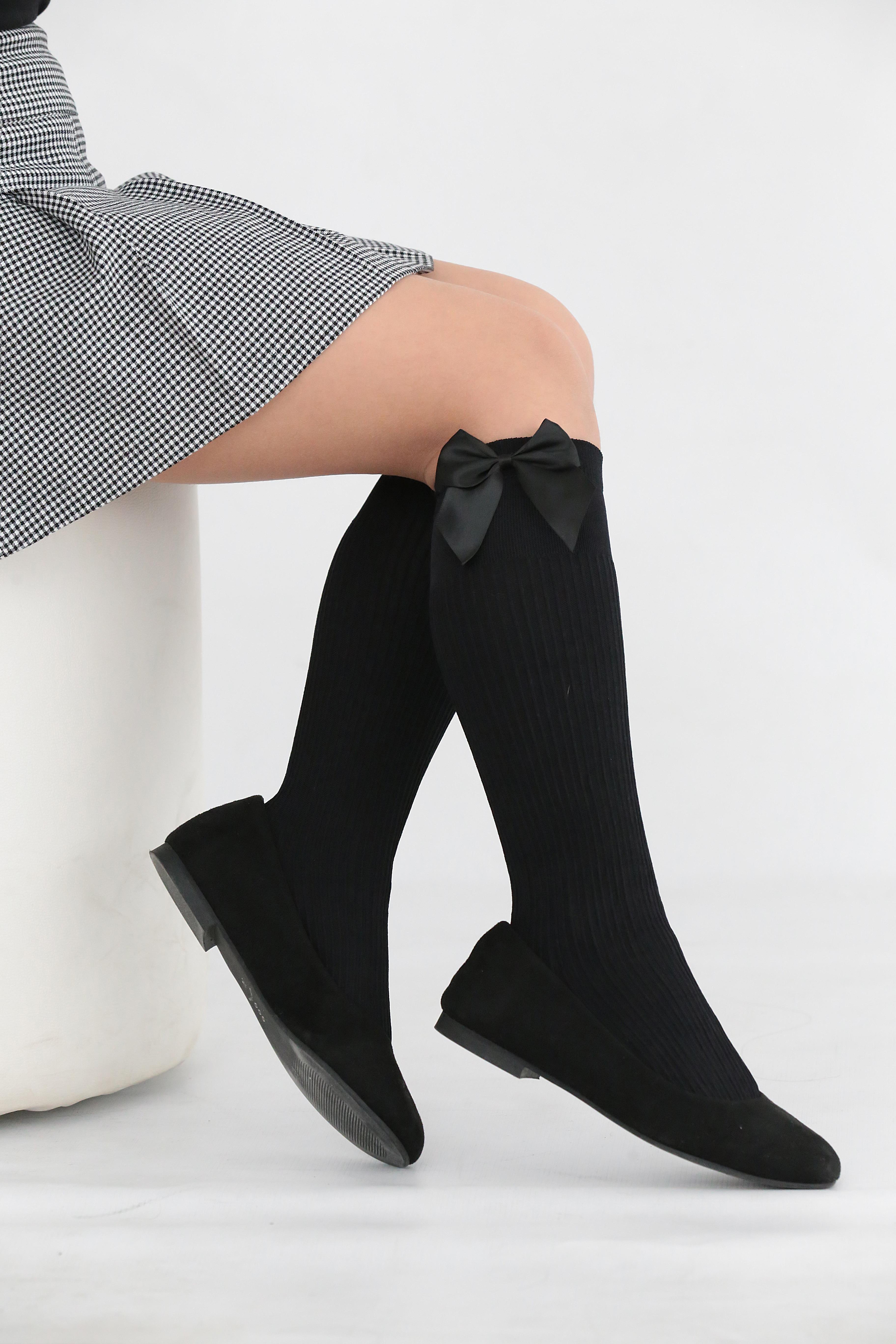 RENA AKS.ÇOCUK DİZALTI ÇORAP SİYAH