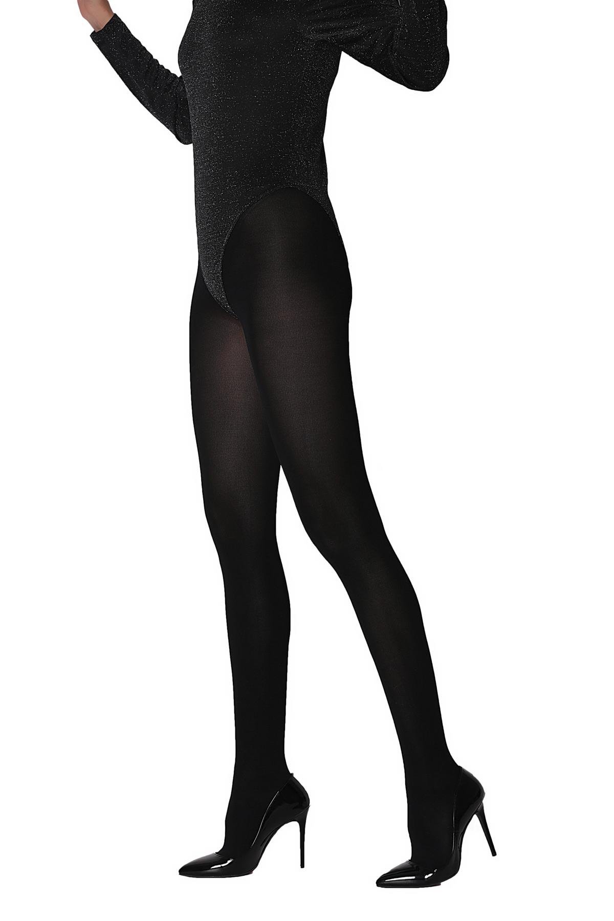 Saten 80 Külotlu Çorap SİYAH