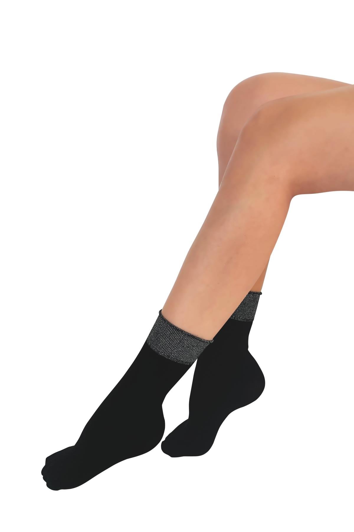 SOFT SİMLİ SOKET ÇORAP SİYAH
