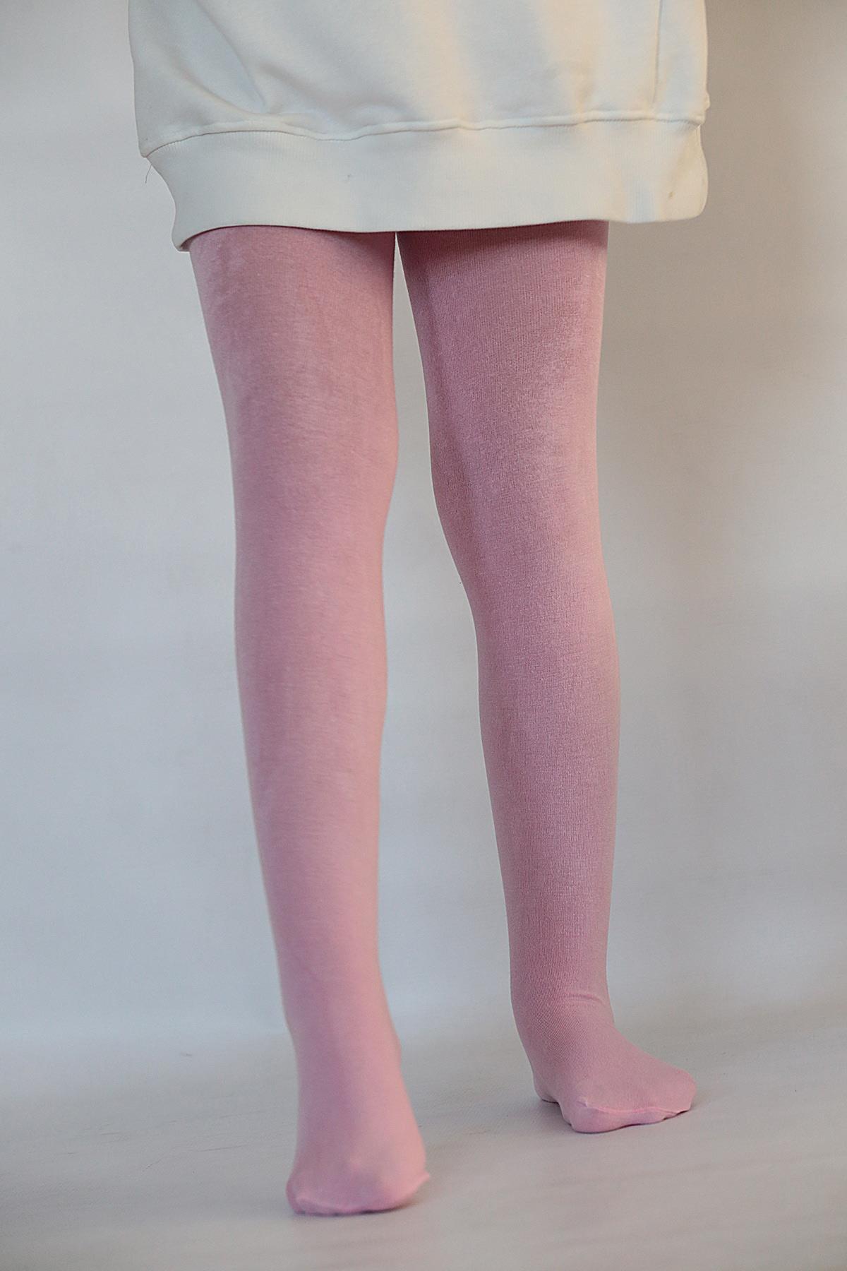 Soft Viskon Çocuk Külotlu Çorap B.PEMBE