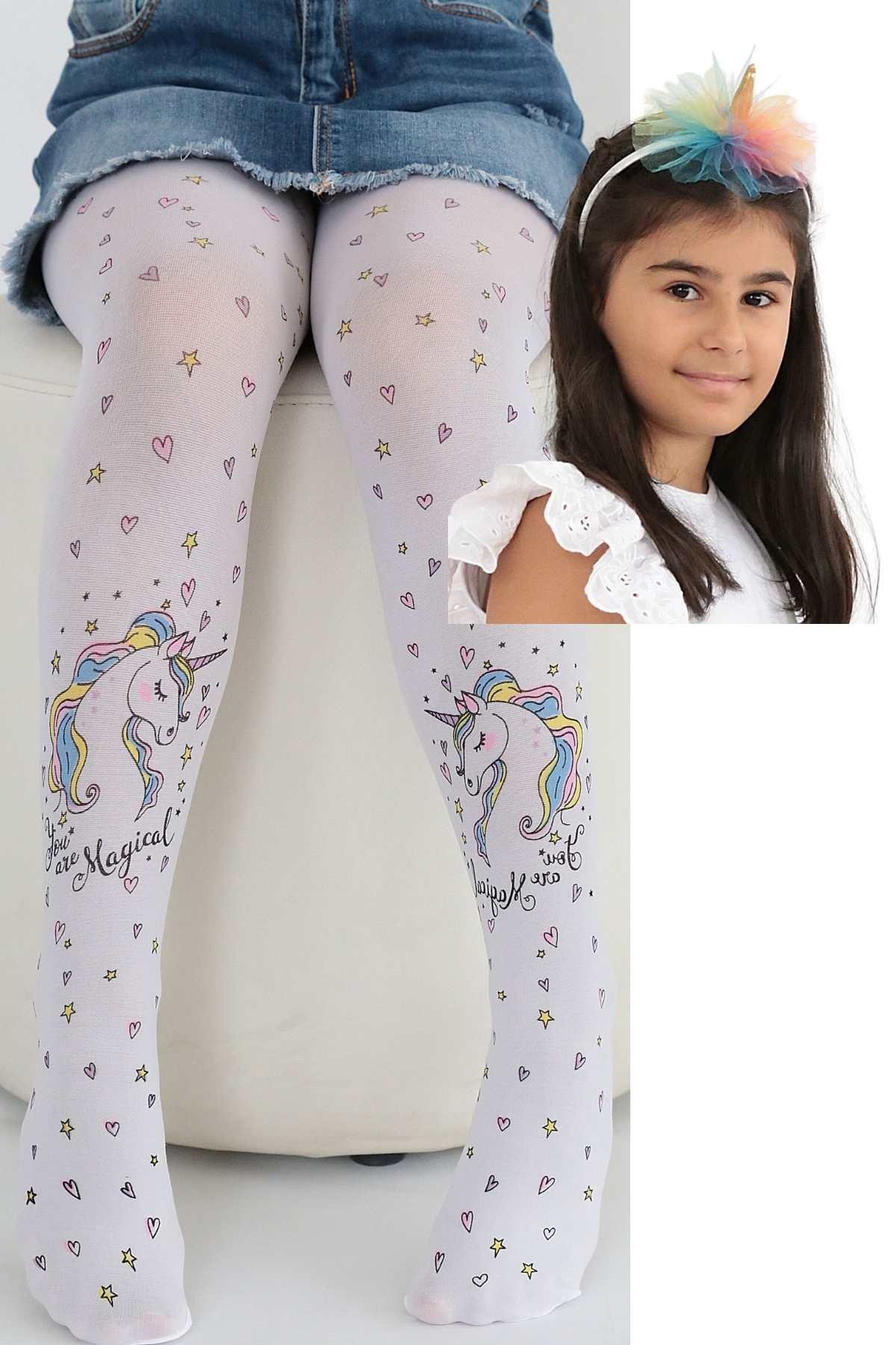 VERAN TAÇ TAKIM ÇOCUK KÜLOTLU ÇORAP BEYAZ