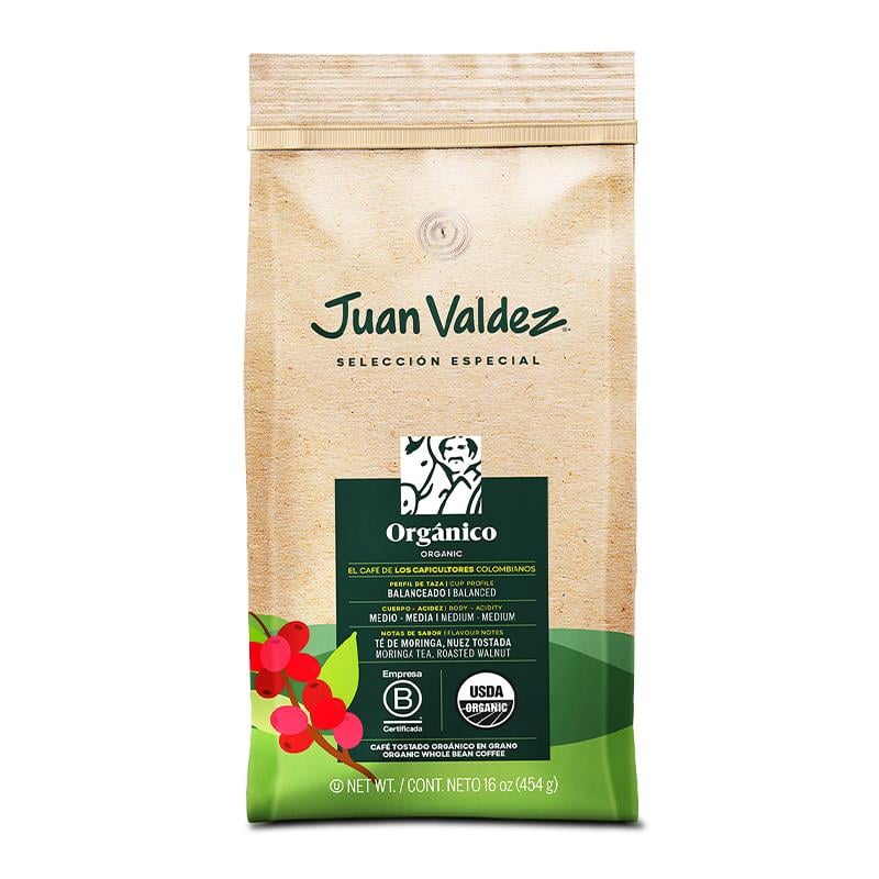 Juan ValdezOrganico Orta Kavrulmuş Organik Çekirdek Kahve 454gr