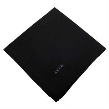 Aker Düz İpek Eşarp Twill - Siyah 911