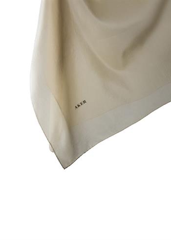 Aker Yaz Serinliği Düz İpek Koton Eşarp - Bej 432