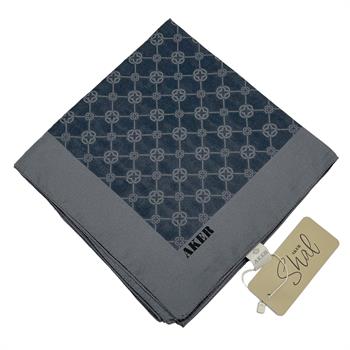 Aker Elegance Monogram Eşarp - Antrasit 975