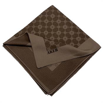 Aker Elegance Monogram Eşarp - Kahve 931
