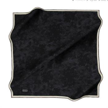 Aker İpek Eşarp - 7208713-912 Siyah Krem Twill