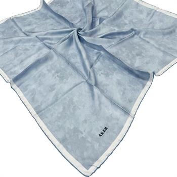 Aker İpek Eşarp - 7208713-921 Bebe Mavisi Twill