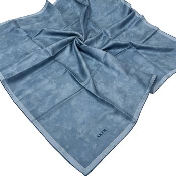 Aker İpek Eşarp - 7208713-926 Açık Mavi Twill