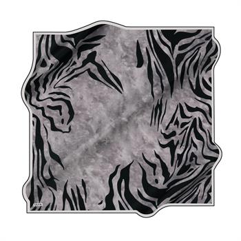 Aker İpek Eşarp - 8478701-314 Gri Siyah Sura