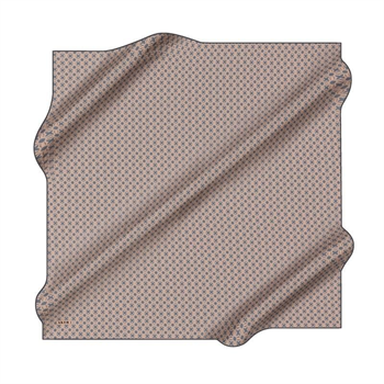 Aker İpek Eşarp - 8921713-923 Bej Mavi Twill