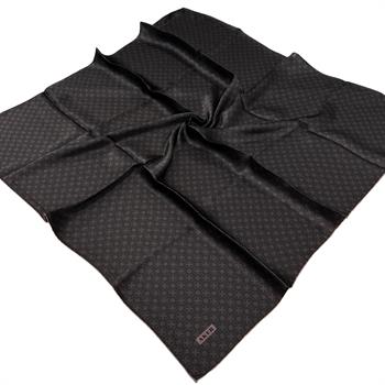 Aker İpek Eşarp - 8921713-931 Acı Kahve Siyah Twill