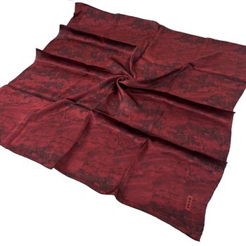 Aker İpek Eşarp - 8925713-941 Bordo Twill