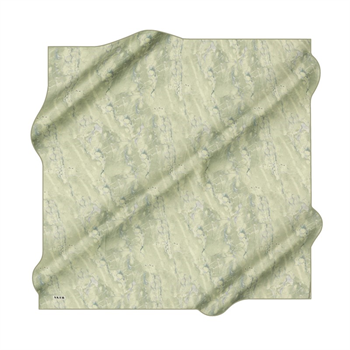 Aker İpek Eşarp - 8925713-951 Açık Yeşil Twill
