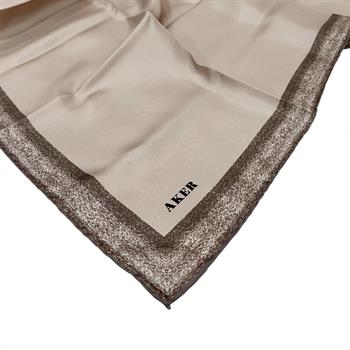 Aker İpek Eşarp - 8959713-931 Bej Twill