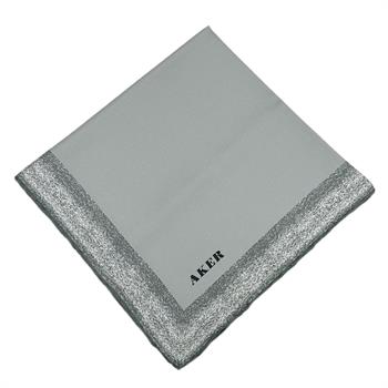 Aker İpek Eşarp - 8959713-972 Gri Twill