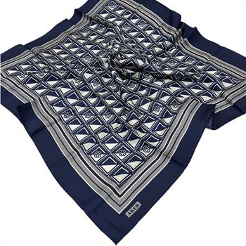 Aker İpek Eşarp - 8968713-921 Lacivert Twill