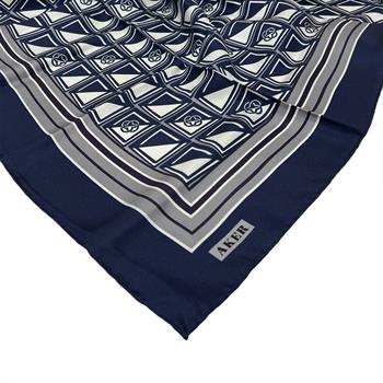 Aker İpek Eşarp - 8968713-921 Lacivert Twill