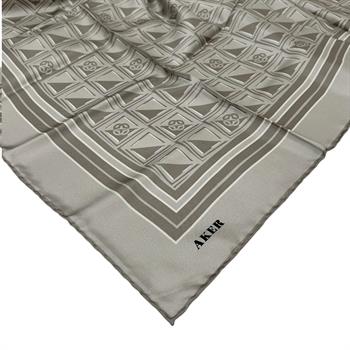 Aker İpek Eşarp - 8968713-931 Taş Twill