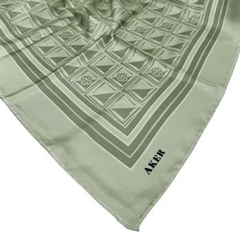 Aker İpek Eşarp - 8968713-952 Açık Çağla Twill