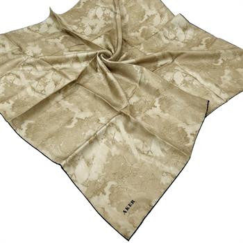 Aker İpek Eşarp - 8974713-914 Soft Camel Twill