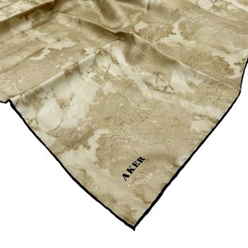 Aker İpek Eşarp - 8974713-914 Soft Camel Twill