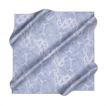 Aker İpek Eşarp - 8974713-922 Metalik Mavi Twill