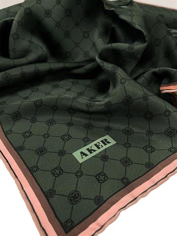 Aker İpek Eşarp - 8981713-991 Füme Twill