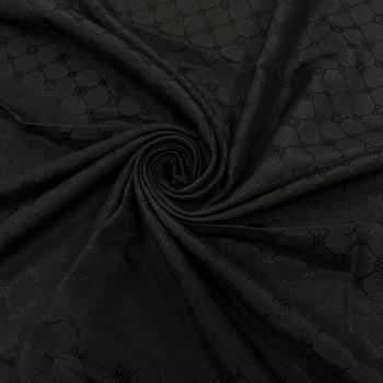 Aker Jakarlı İpek Koton Eşarp - 7071798-911 Siyah