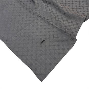 Aker Jakarlı İpek Koton Eşarp - 7071798-974 Gri
