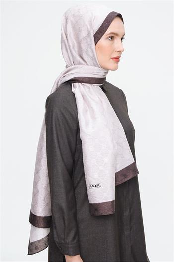 Aker Koza Şal - Krem Kahve 971