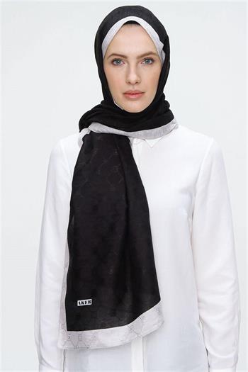 Aker Koza Şal - Siyah Beyaz 911