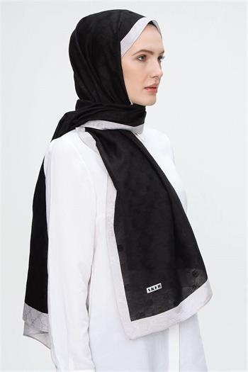 Aker Koza Şal - Siyah Beyaz 911