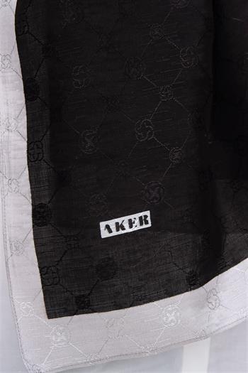 Aker Koza Şal - Siyah Beyaz 911