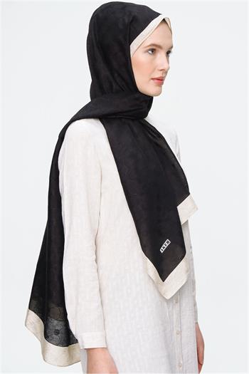 Aker Koza Şal - Siyah Krem 912