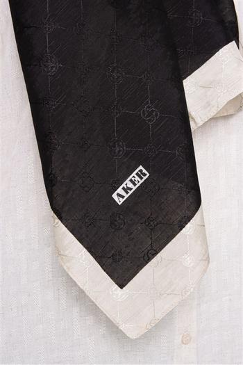 Aker Koza Şal - Siyah Krem 912