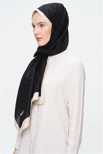 Aker Koza Şal - Siyah Krem 912