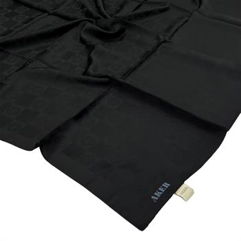 Aker Monogram Dama Eşarp - Siyah 911