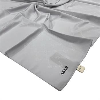 Aker Monogram Eşarp - Gümüş 971