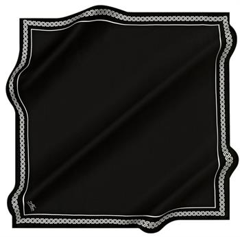 Aker Twill Eşarp - 8578795-911 Siyah Ekru