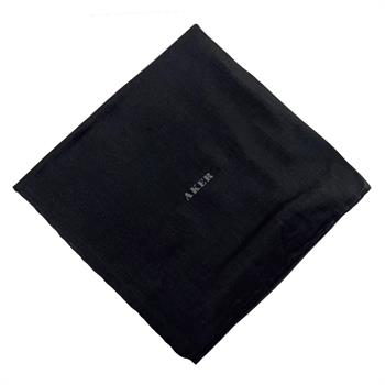 Aker Yaz Serinliği Düz İpek Koton Eşarp - Siyah 411