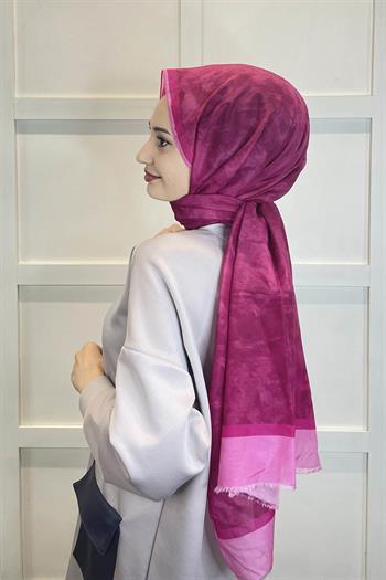 Aker Yaz Serinliği İpek Koton Şal - 7208777-499 Fuşya