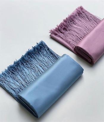 Armanda İpek Şal - Kot Mavisi