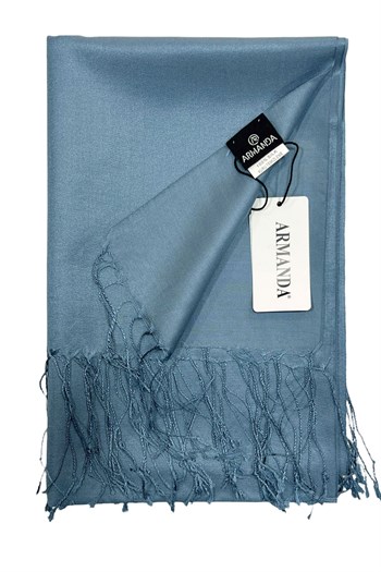 Armanda İpek Şal - Kot Mavisi