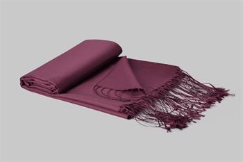 Armanda İpek Şal - Koyu Gül Kurusu