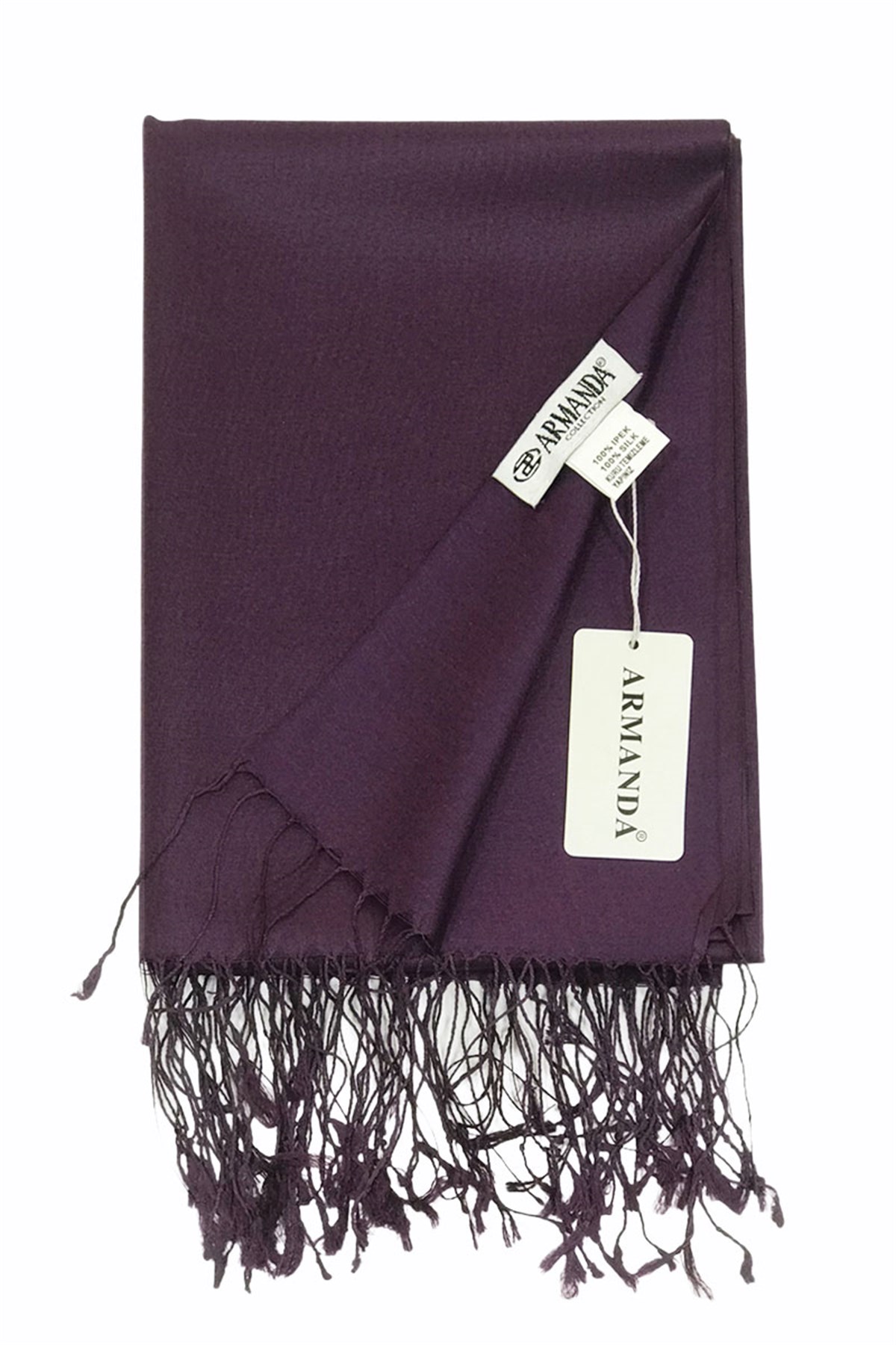Armanda İpek Şal - Mürdüm