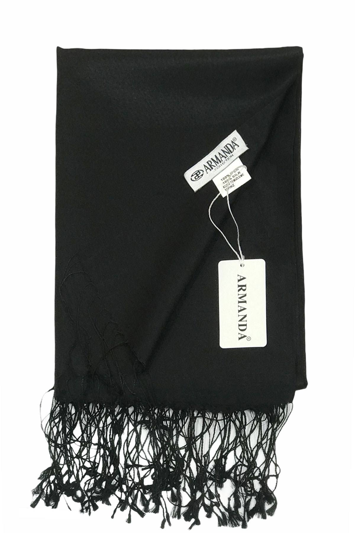 Armanda İpek Şal - Siyah