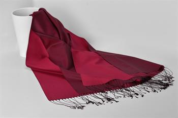 Armanda İpek Şal - Siyah Kırmızı