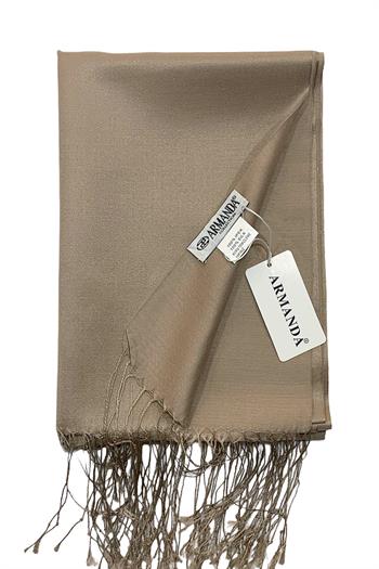 Armanda İpek Şal - Vizon