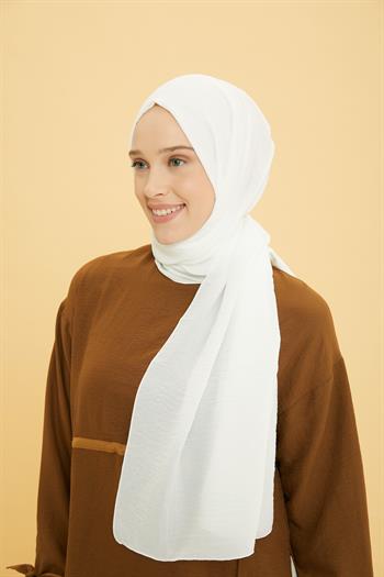 Armine Caz Şal - İnci Beyaz 4073